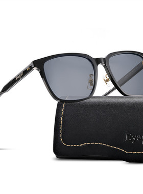 特大号太阳眼镜男士超轻黑色方框