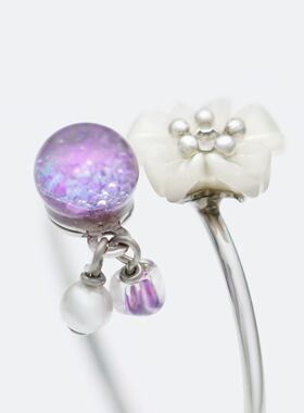 【戒指】「樱花」银色 日本京都琉璃馆 春季原创新款