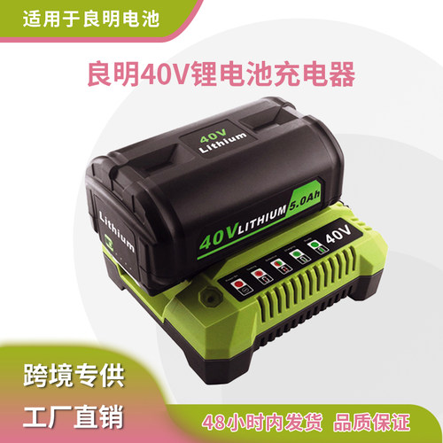 适用Ryobi/良明电动工具36V~40V锂电池利优比40V快速充电器 OP401 - 图0
