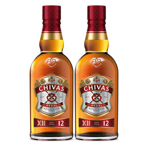 Chivas芝华士12年威士忌英国苏格兰进口洋酒调酒烈酒500ml*2瓶