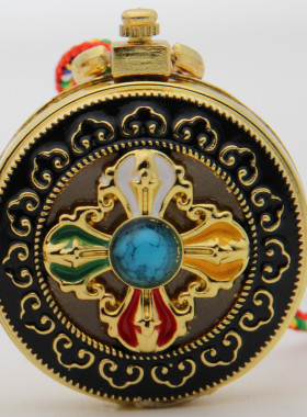 项结缘链藏传法器嘎乌莲花十字金刚杵男女吊坠情侣挂件保平安饰品