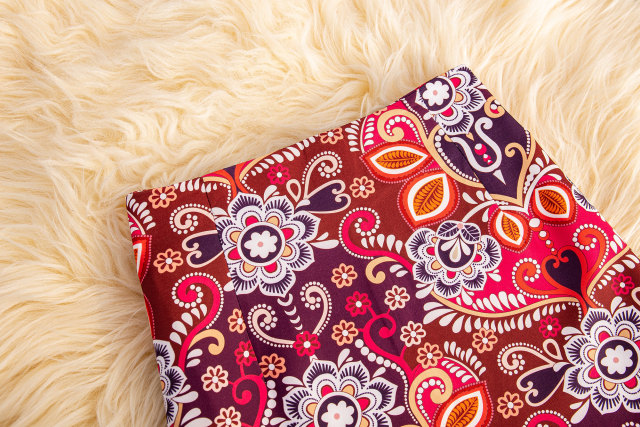 Floral skirt hip-covering midi skirt retro