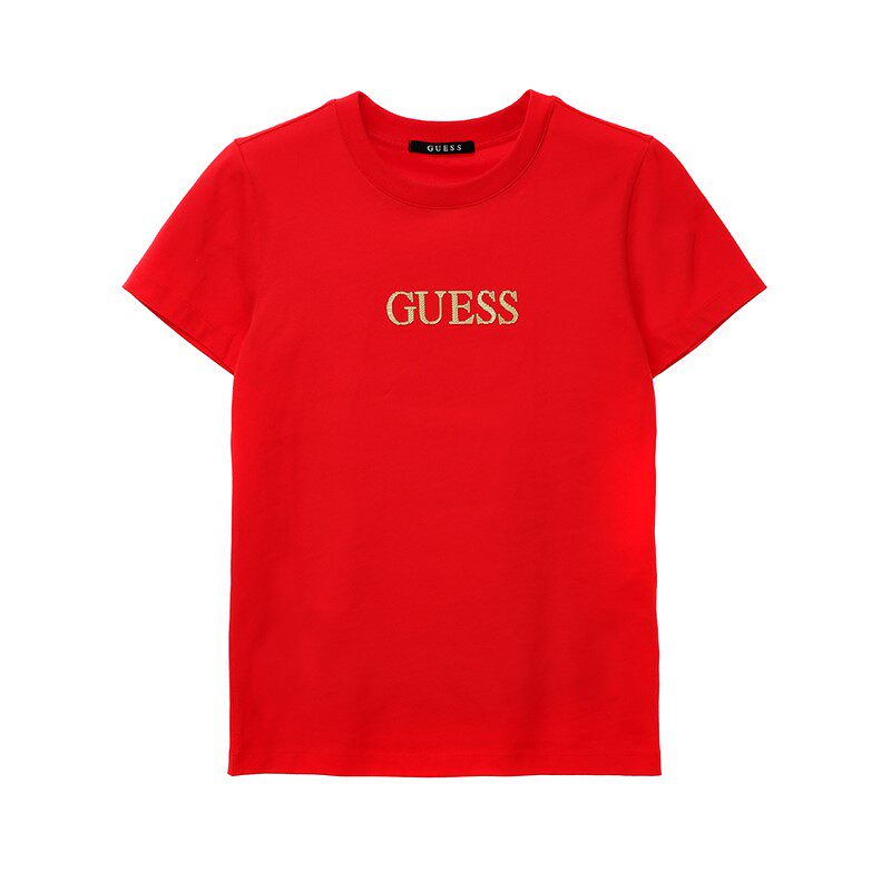 Ufo韩国代购guess 21春夏新经典倒三角圆领短袖t恤ml2k8406 8435