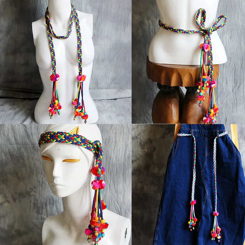 Эthnic belt handmade, accessory, Thailand, ethnic style