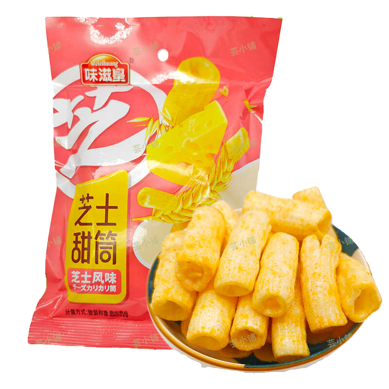 味滋皇芝士甜筒芝士风味膨化食品薄脆饼干薯条宿舍办公休闲小零食-图3