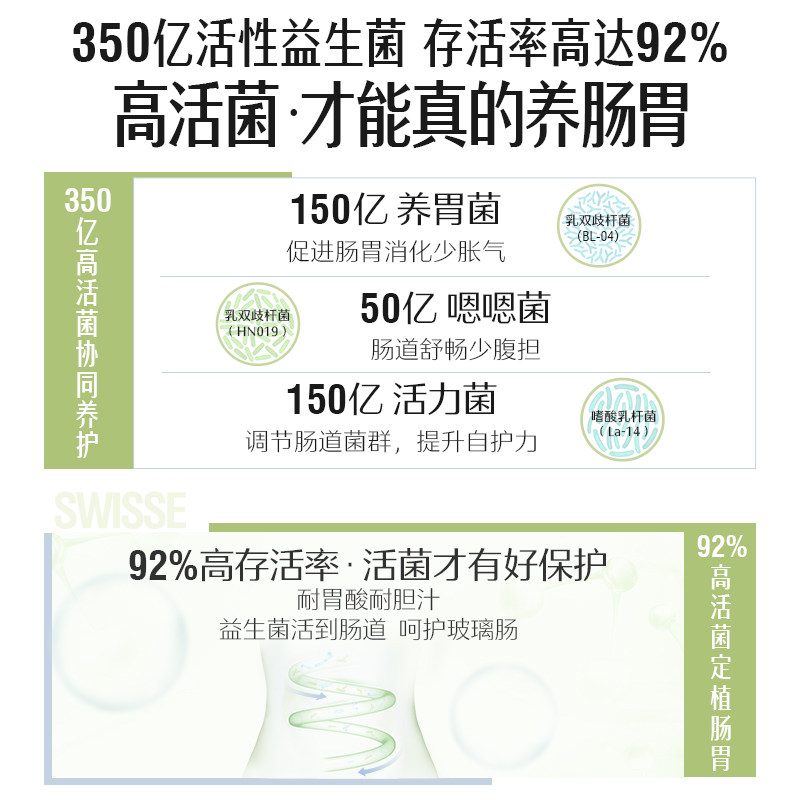 swisse斯维诗肠道益生菌成年胶囊 swisse斯维诗海外益生菌