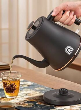 容声电热水壶咖啡用手冲壶自动断电0.8L容量轻巧茶艺嘴家用办公室