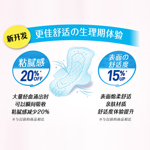 日本KAO花王乐而雅超薄瞬吸卫生巾夜用30cm*15片*5包装 保税发货 - 图1