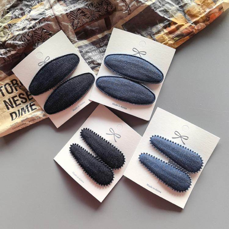 韩国进口牛仔夹套花边水滴椭圆夹套手工diy边夹碎发夹基础材料,淘宝优惠券,粉丝福利购,淘宝优惠卷