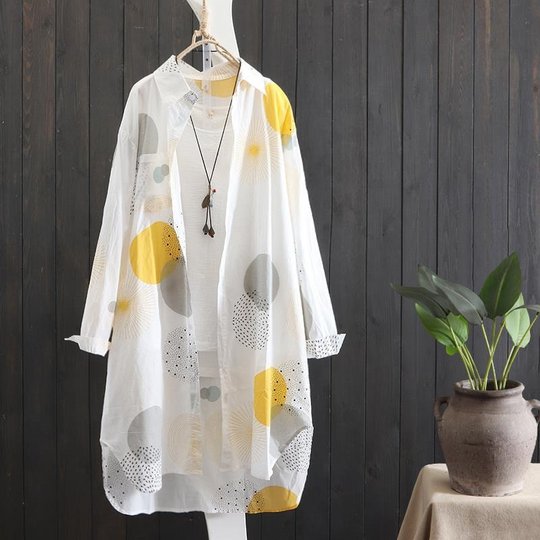 Sun protection clothing summer loose cardigan thin jacket