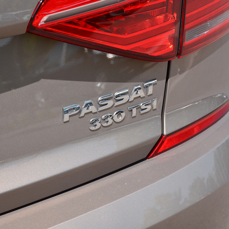 大众新老款帕萨特PASSAT字母贴后尾车标改装330 380TSI装饰尾标贴-图2