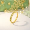Trendy Acer Starry Shadow Gold Diamond Garnet Ring Pure Gold Ring Hand Decoration 5G Fashion Inlaid Dot Diamond W