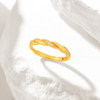 Chao Acer Imperial Gold Diamond Ring Pure Gold Diamond Ring Hand Jewelry Inlaid Wheat Twist Women's Ring Birthday Gift