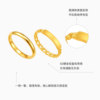 Trendy Acer to simple pure gold ring gold ring ring bracelet 5D hard gold female workplace commuting fashion birthday