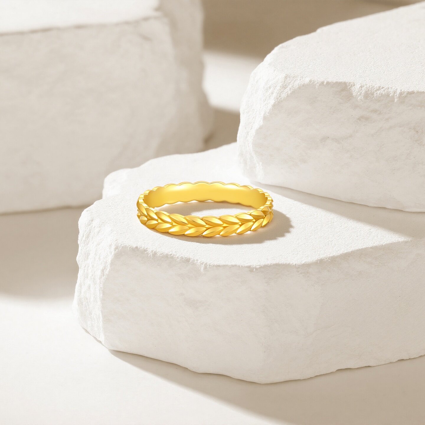 Trendy Acer Royal Fan Maisui Gold Ring Pure Gold Women's Ring Fashionable Versatile Ring Ring Birthday Gift Pricing