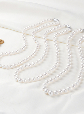 潮宏基小确幸s925银珍珠项链