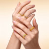 Trendy Acer Starry Shadow Gold Diamond Garnet Ring Pure Gold Ring Hand Decoration 5G Fashion Inlaid Dot Diamond W