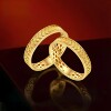 Chao Acer Sui Sui every year gold ring solid gold ring ring hand ornaments filigree wedding three gold birthday porphyrin