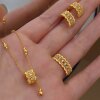 Chao Acer Intangible Cultural Heritage Filigree Thousand Gold Gold Diamond Set Necklace Pure Gold Earrings Lace Ring Ancient Method Point Diamond W