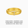 Chao Acer Royal Style Dolphin Back Full Gold Diamond Ring Gold Ring 5D Hard Gold Looks Big Loach Back Inlaid with Dot Diamonds