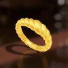 Chao Acer Royal Style Dolphin Back Gold Ring Pure Gold Ring Plain Ring Hand Decoration 5D High-end Feeling Birthday Gift