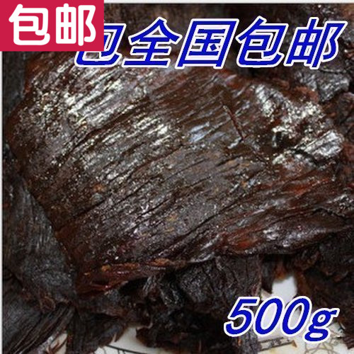 厨工牛肉 手撕牛肉湖岭牛肉干500g 五香温州黑牛肉干400g桶装