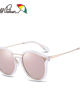 花雨伞明星款韩版偏光圆脸太阳镜