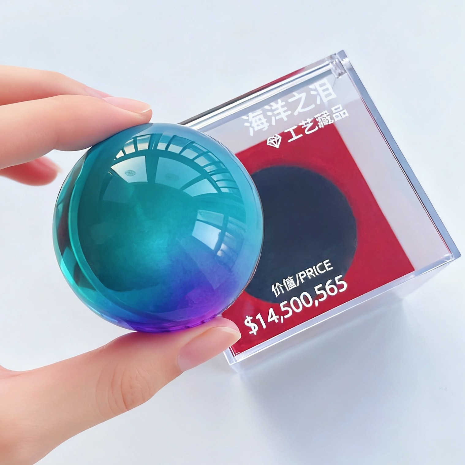 海洋之泪大红手办非洲之心模型水晶球男生礼物游戏三角洲行动周边,淘宝优惠券,粉丝福利购,淘宝优惠卷