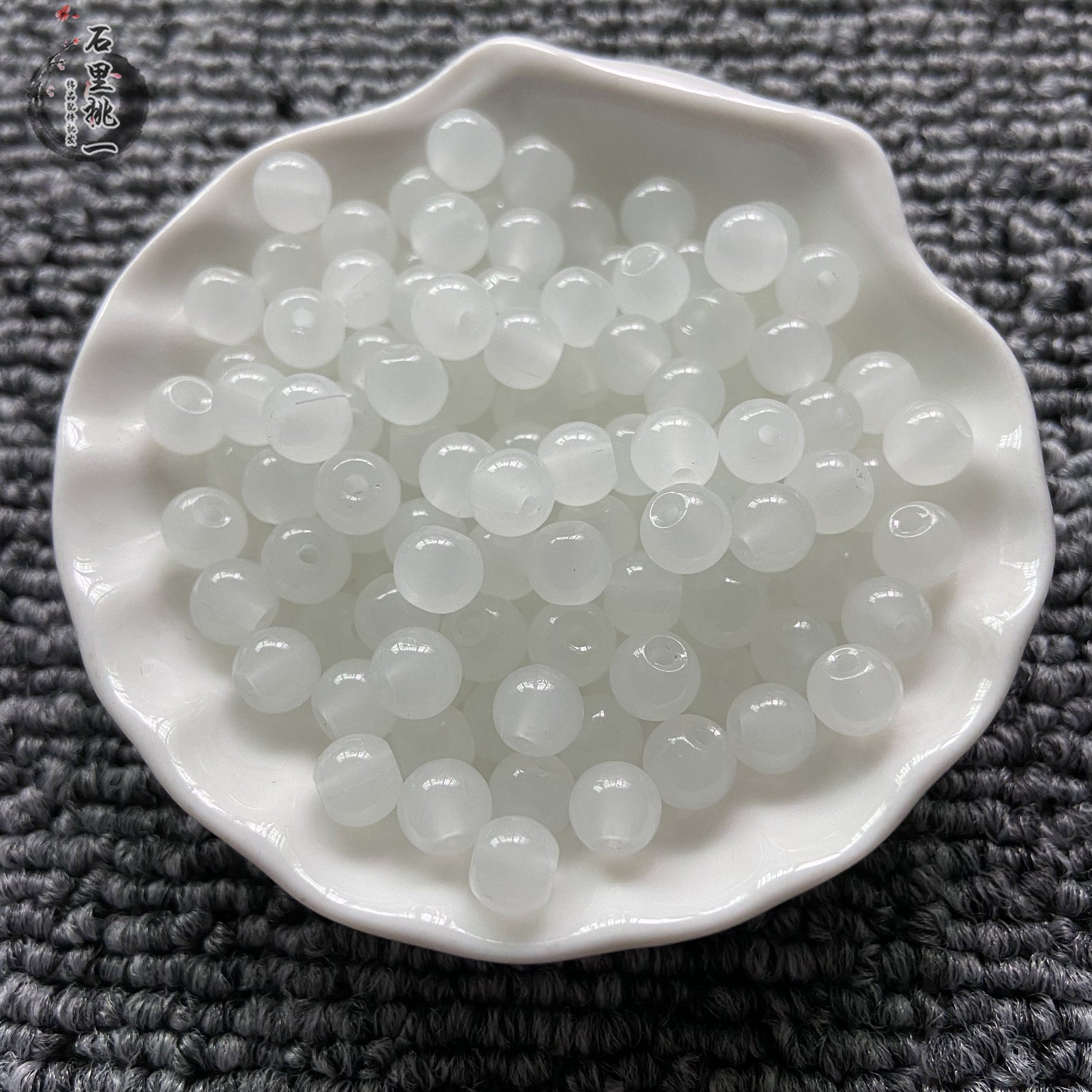2-10mm仿白玉琉璃珠不掉色散珠串珠diy手工编织手链项链发饰玻璃,淘宝优惠券,粉丝福利购,淘宝优惠卷