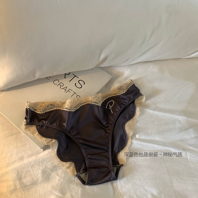 European and American style high-quality satin lace underwear for women,  thin and sexy new pure