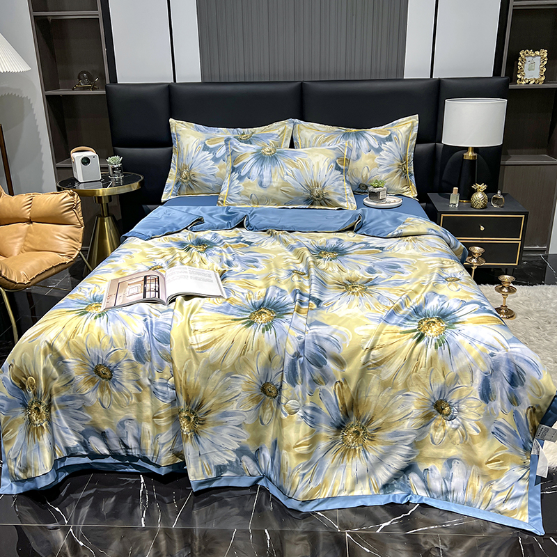 高品质可机洗天丝夏凉被，无论从手感、工艺还是面料来说都很绝~（夏天双人被子机洗夏凉被）-第4张图片-提都小院