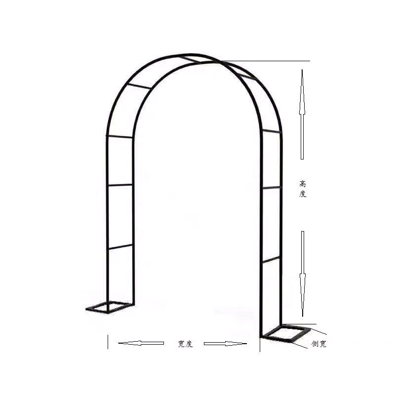 庭院爬藤架植物攀爬架丝瓜搭架户外葡萄架铁艺拱门花架室内花架子-图3