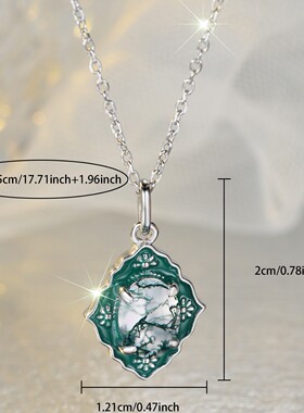 轻奢复古通体S925纯银菱形滴油四
