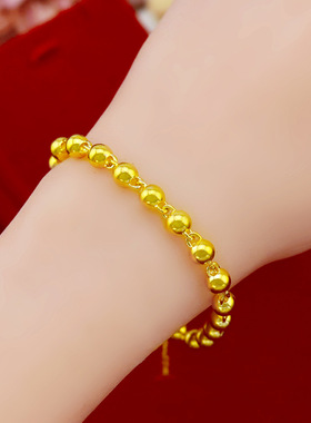 时尚风光面实心现货佛珠手链新品