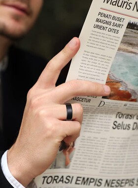 新款欧美跨境热卖4 6 8MM双斜边时尚磨砂钨钢不锈钢戒指指环