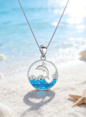 威夷风进口opal欧泊澳宝海浪海豚