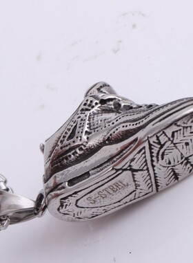 新款欧美ins个性嘻哈创意街头运动鞋AJ篮球鞋做旧复古项链钛钢鞋