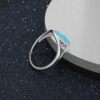 Simple style all-over S925 sterling silver inlaid with imported opa