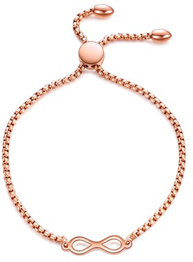 新款厂家 欧美时尚简约24MM可调节大小手链单8无穷大手链