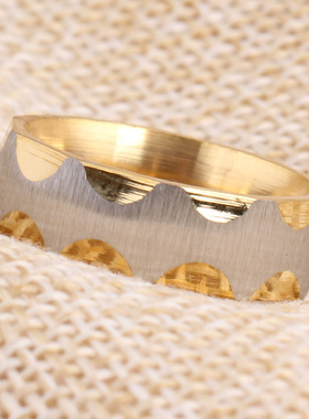 欧美风男女款镀金现货戒指新品