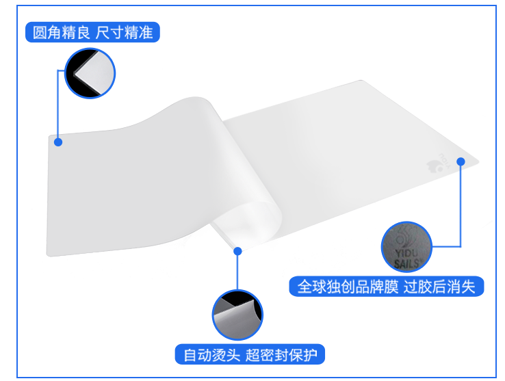 千帆塑封膜7寸相片过塑膜6.5C证件护卡膜 5R照片过胶膜65MIC - 图2