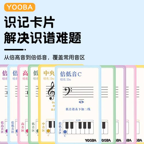 YOOBA佑爸便携式折叠识谱盒儿童五线谱启蒙教学教具磁性白板可擦 - 图0