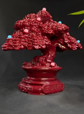 招财树发财树摆件摇钱树摆设公司店铺收银前台装饰品开业乔迁礼品