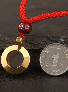 圆形透明空心可打开迷你款吊坠男