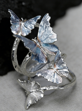 波歌丽 欧美风百搭气质不规则金属开口戒指小众高级感潮流