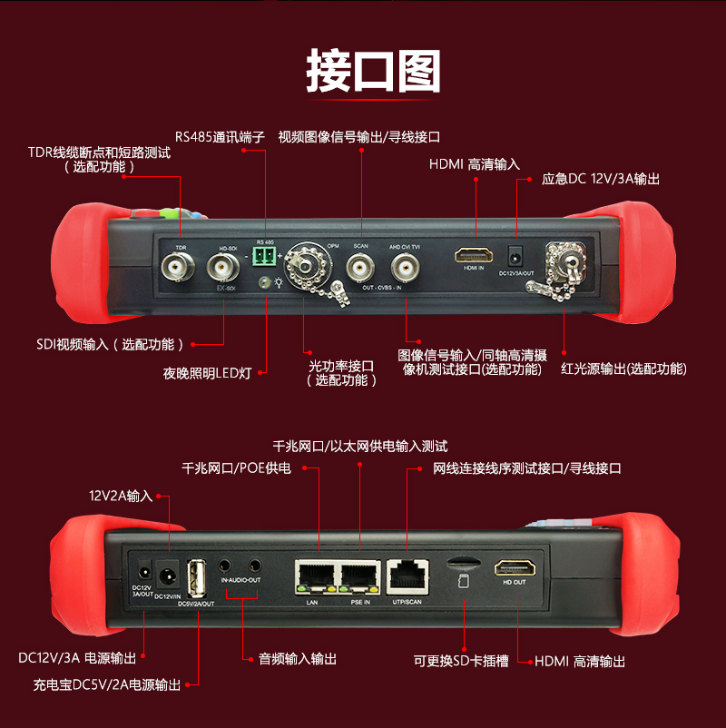 网路通全功能工程宝IPC9900MOVTADHSPro网络同轴高清测试POE - 图3