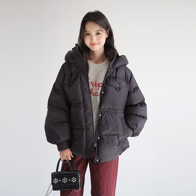 【保暖立领90白鸭羽绒服】蓝若水大码女装冬季外套加厚连帽面包服,淘宝优惠券,粉丝福利购,淘宝优惠卷