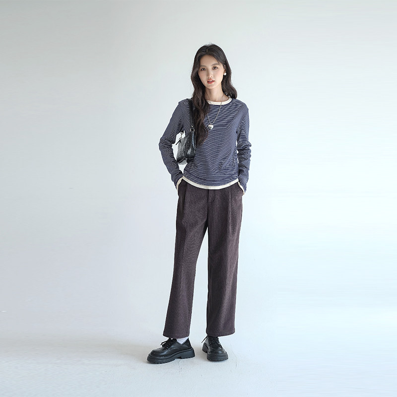 【清仓特惠】大码女装宽松垂坠感休闲裤胖mm春新款直筒高腰九分裤,淘宝优惠券,粉丝福利购,淘宝优惠卷