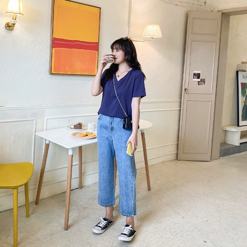 Осенние штаны, джинсы для отдыха, большой размер, свободный прямой крой