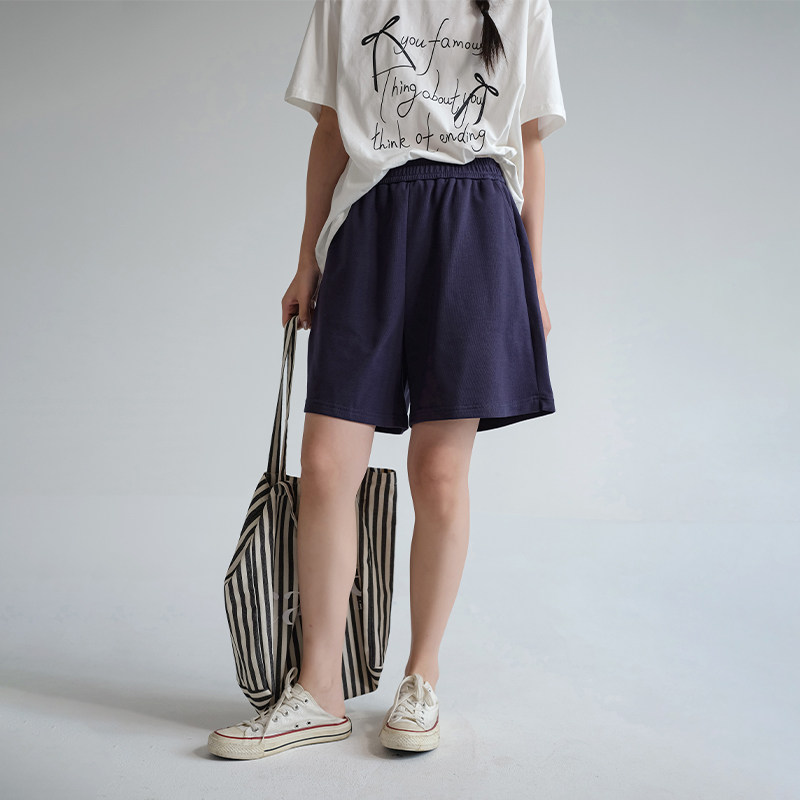 蓝若水大码女装休闲舒适宽松运动短裤2026夏装新款韩版高腰直筒裤,淘宝优惠券,粉丝福利购,淘宝优惠卷